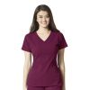 Bluza uniforma medicala, WonderWink Aero, 6129-WINE L