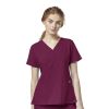 Bluza uniforma medicala, W123, 6555-WINE M