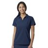 Bluza uniforma medicala, cu guler, W123, 6955-NAVY L