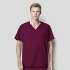 Bluza uniforma medicala, WonderWORK, 103A-WINE XL