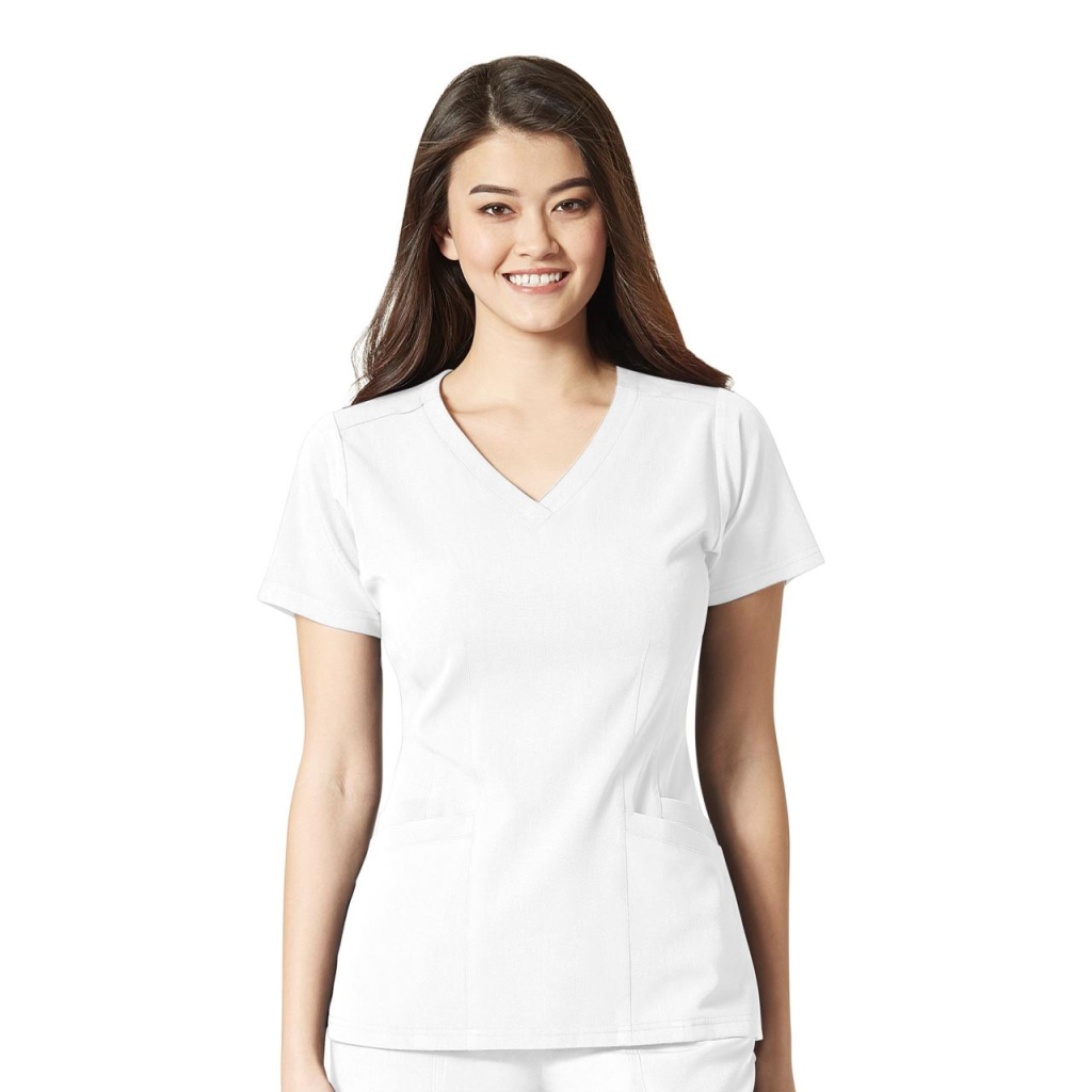 Bluza uniforma medicala, WonderWink Aero, 6129 - WHIT Alb