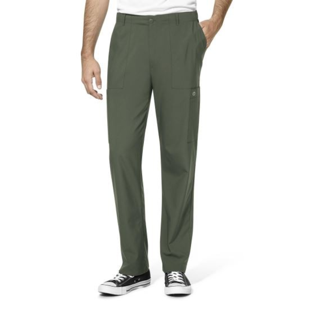 Pantaloni uniforma medicala, W123, 5355-OLIV(lung) XL