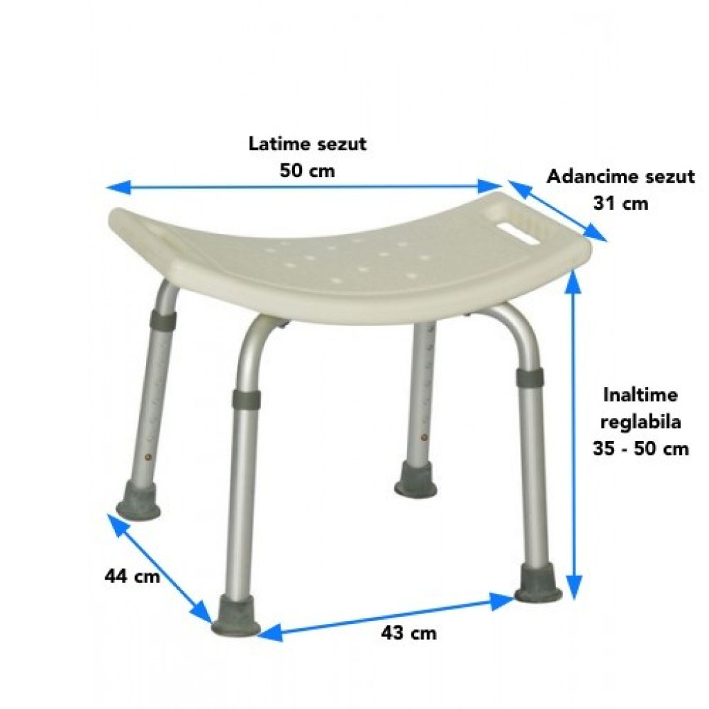 Scaun de dus dreptunghiular Ortomobil 015005