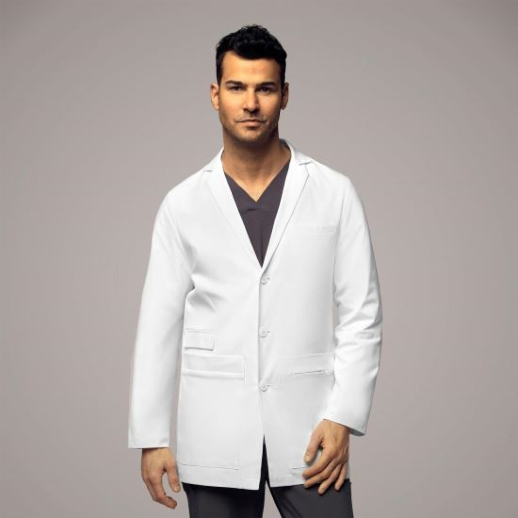 Jacheta uniforma medicala, WonderWink Slate, 7172-WHITE L
