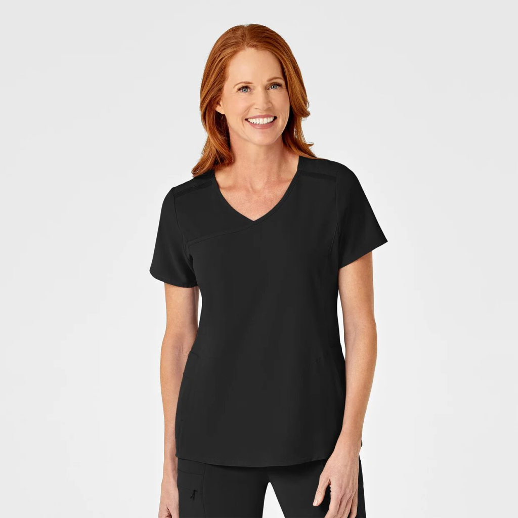 Bluza uniforma medicala, WonderWink Renew, 6334-BLAC