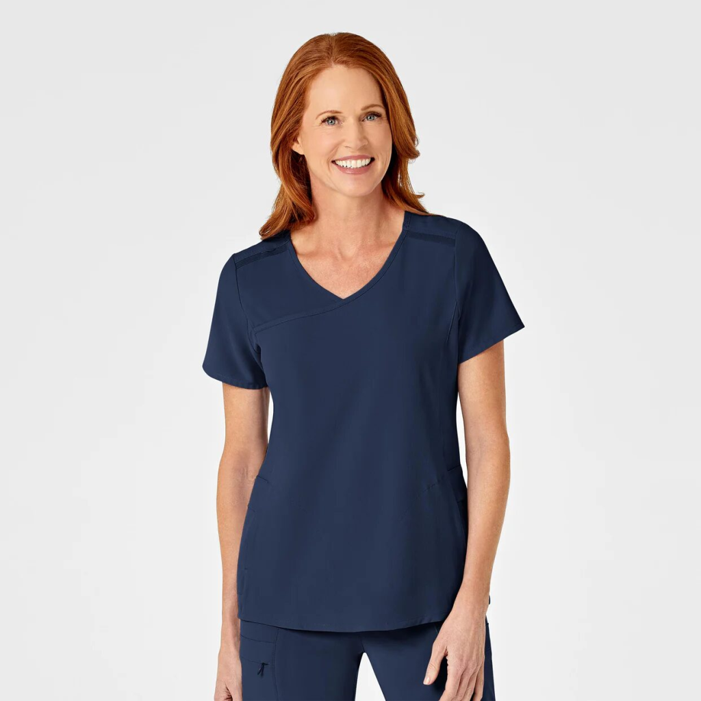 Bluza uniforma medicala, WonderWink Renew, 6334-NAVY
