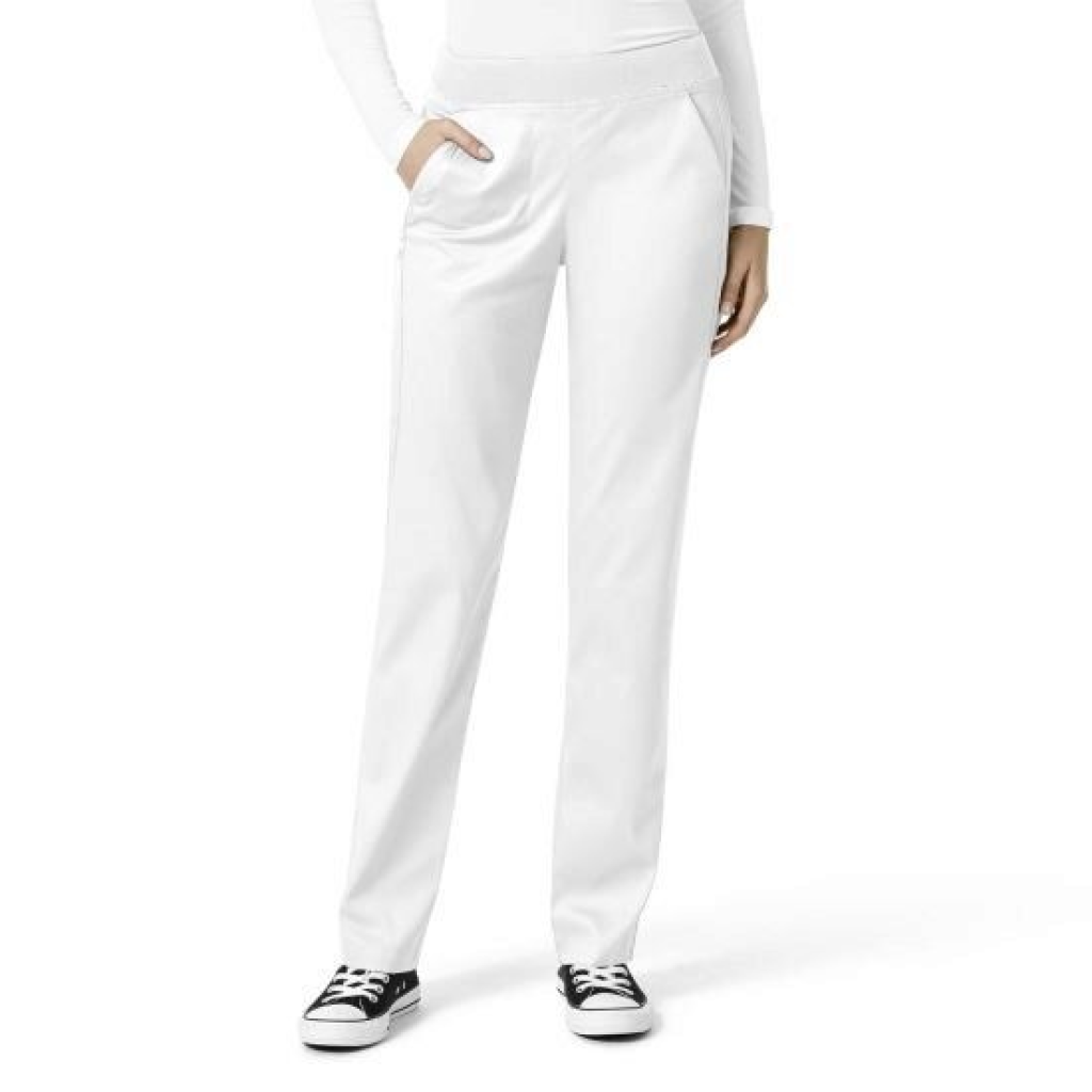 Pantaloni uniforma medicala, WonderWink PRO, 5419-WHIT L - LUNG