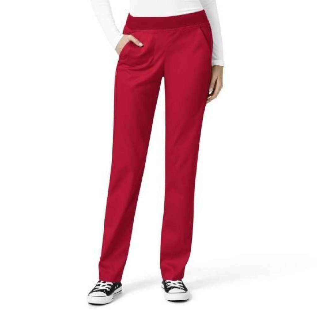 Pantaloni uniforma medicala, WonderWink PRO, 5419-REDT XL - LUNG