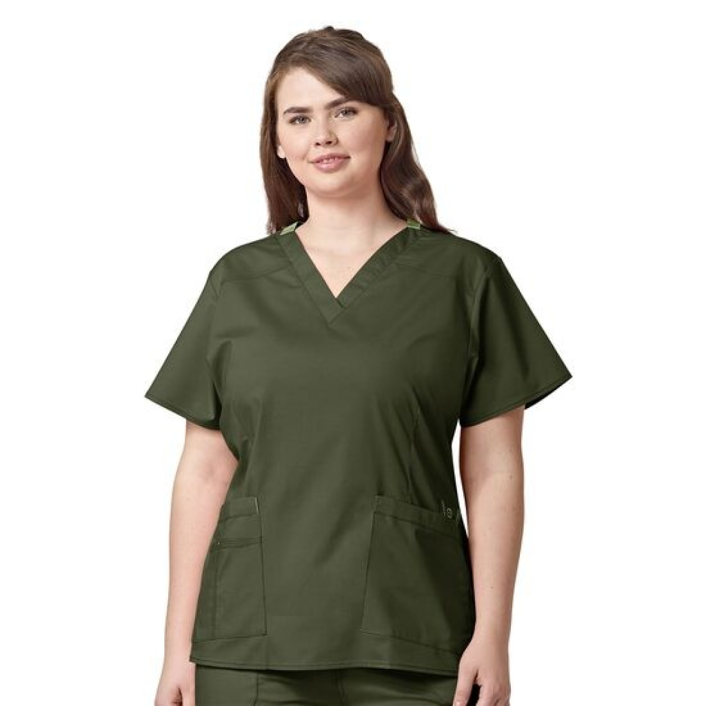 Bluza uniforma medicala, WonderFLEX, 6108-FGR