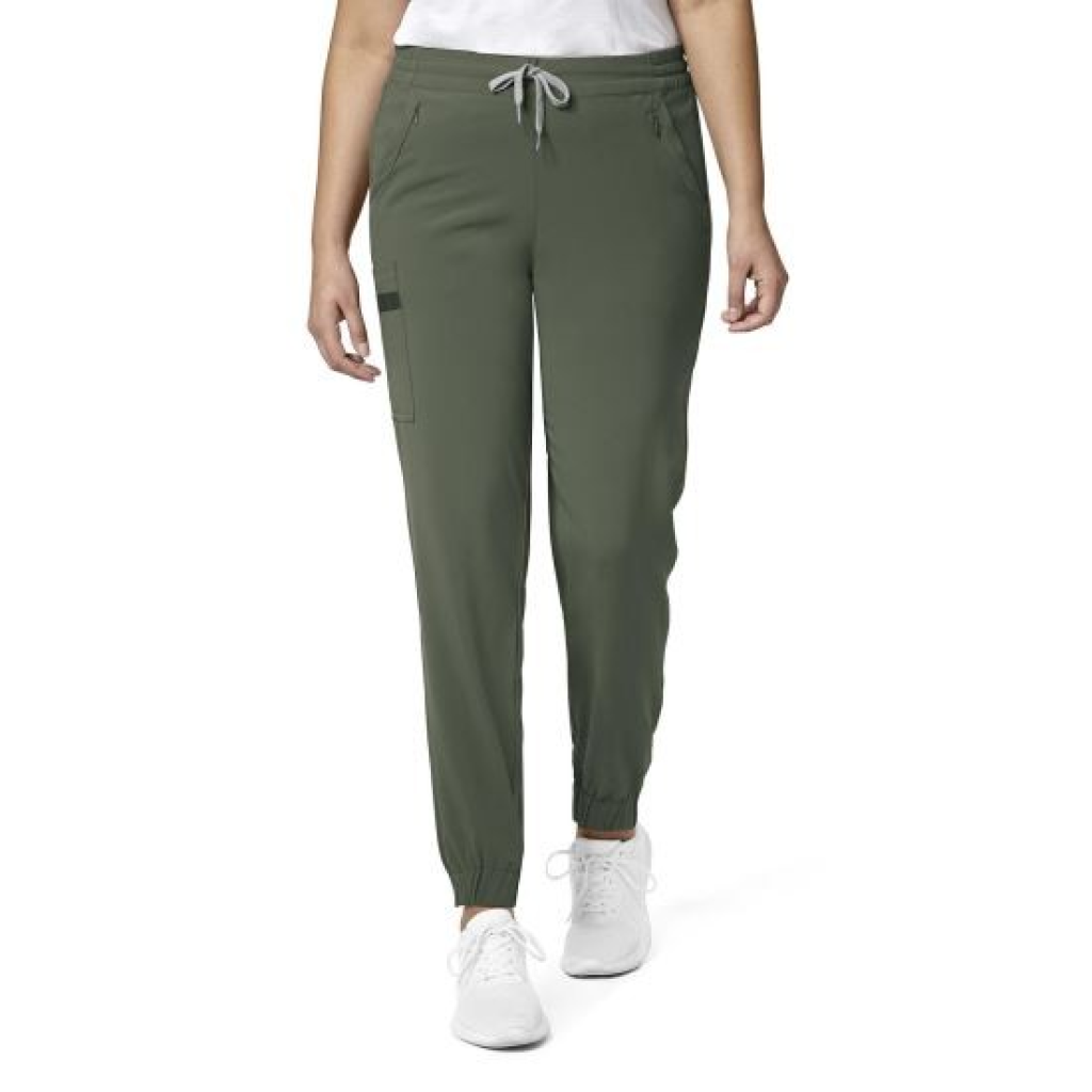 Pantaloni uniforma medicala, WonderWink Renew, 5234-OLIVE S