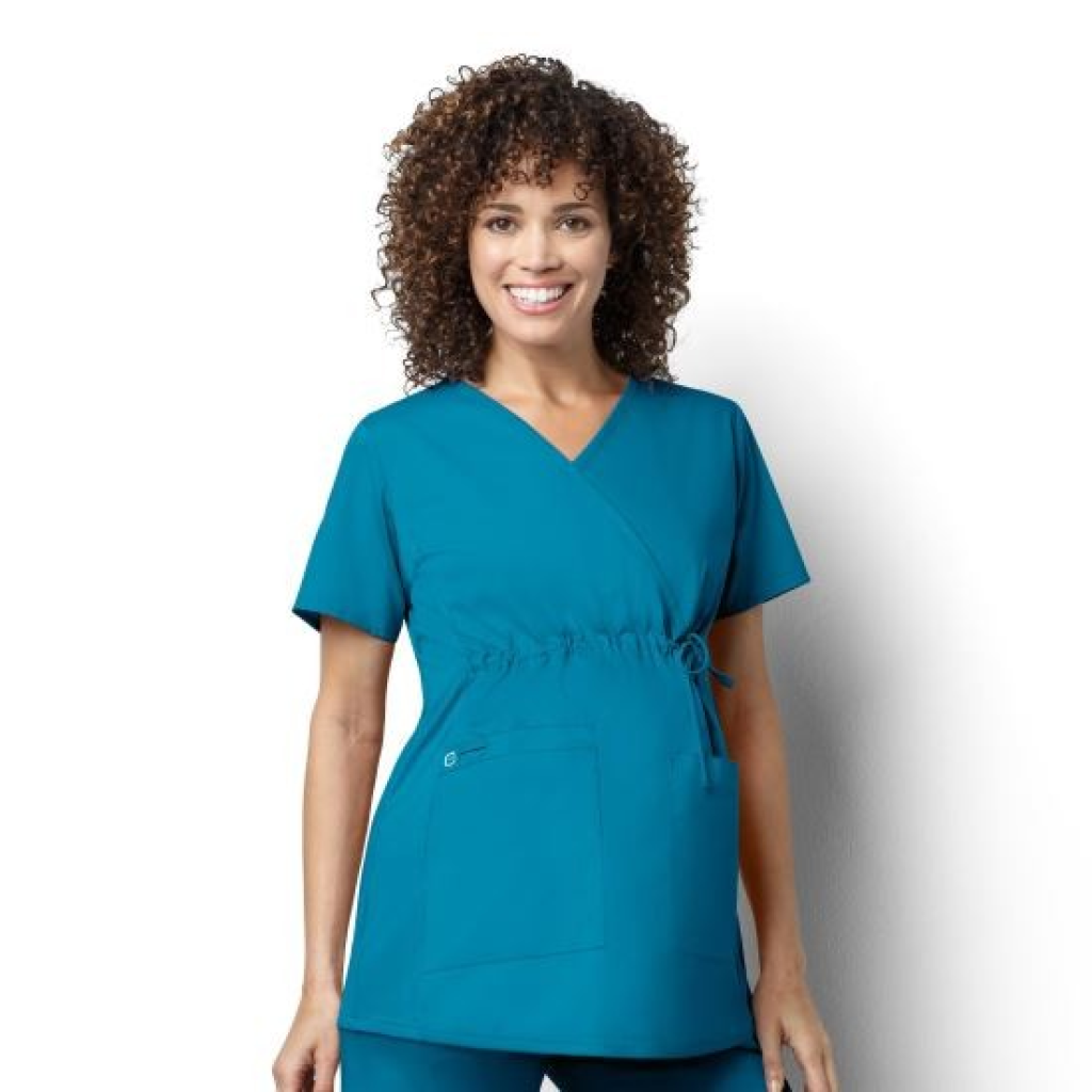 Bluza uniforma medicala,maternitate, WonderWORK, 145A-TEAL M