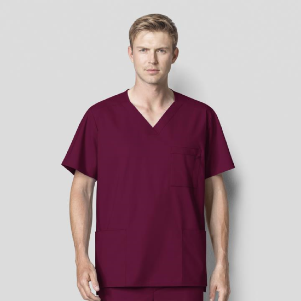 Bluza uniforma medicala, WonderWORK, 103A-WINE L